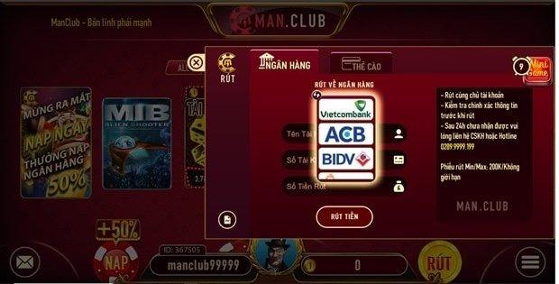 Mẹo giúp rút tiền Manclub thành công 100%